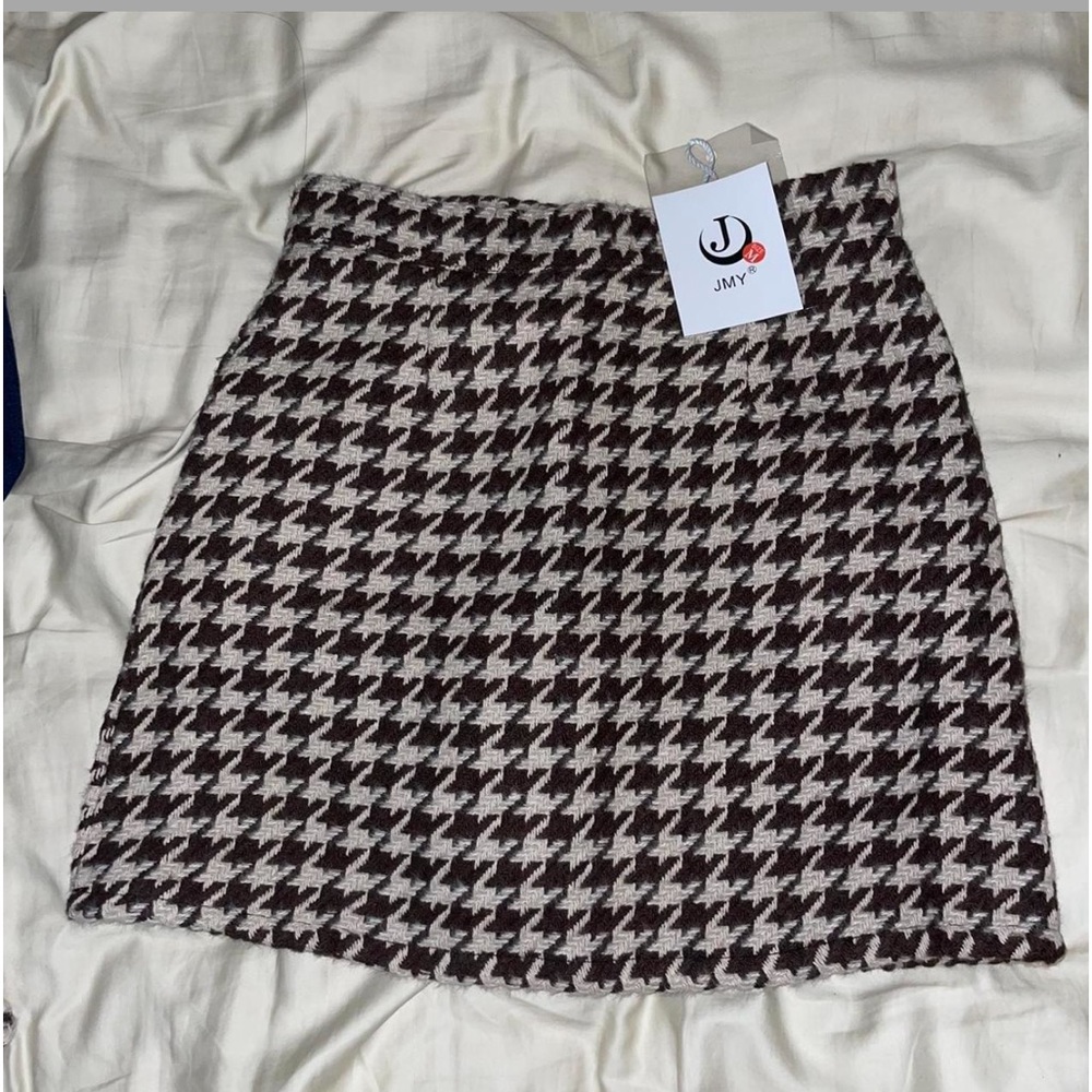 Plaid mini skort